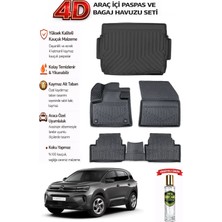 Citroen C5 Aircross 2018 Model Araca Özel Kokusuz Paspas Takımı + Üst Bagaj Havuzu