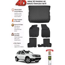 Dacia Duster 4x2 2020 Model Araca Özel Kokusuz Paspas Takımı + Bagaj Havuzu
