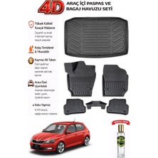 Skoda Fabia 2020 Model Araca Özel Kokusuz Paspas Takımı + Bagaj Havuzu
