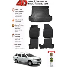Dacia Logan Mcv 2017 Model Araca Özel Kokusuz Paspas Takımı + Bagaj Havuzu