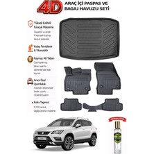 Seat Ateca 4x4 2018 Model Araca Özel Kokusuz Paspas Takımı + Bagaj Havuzu