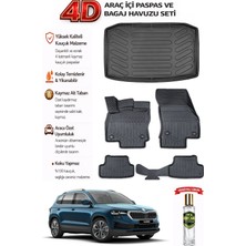 Skoda Karoq 2020 Model Araca Özel Kokusuz Paspas Takımı + Bagaj Havuzu