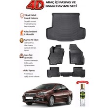 Fiat Linea 2023 Model Araca Özel Kokusuz Paspas Takımı + Bagaj Havuzu