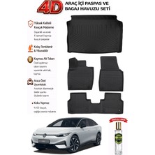 Volkswagen Id 7 2024 Model Araca Özel Kokusuz Paspas Takımı + Alt Bagaj Havuzu