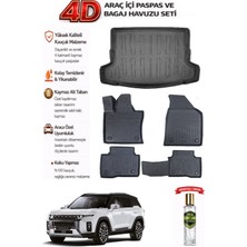 Ssangyong Torres Benzinli 2025 Model Araca Özel Kokusuz Paspas Takımı + Bagaj Havuzu
