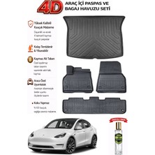 Tesla Y 2024 Model Araca Özel Kokusuz Paspas Takımı + Bagaj Havuzu