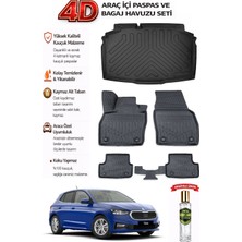 Skoda Fabia 2023 Model Araca Özel Kokusuz Paspas Takımı + Bagaj Havuzu