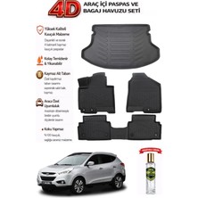 Hyundai İX35 2010 Model Araca Özel Kokusuz Paspas Takımı + Bagaj Havuzu