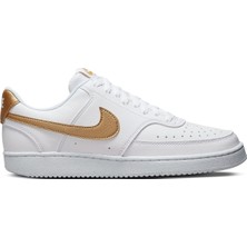 Nike Court Vision Lo Nn White Sneaker Günlük Spor Ayakkabı Beyaz-Sarı