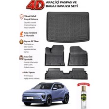 Hyundai Kona Elektrikli Alt 2026 Model Araca Özel Kokusuz Paspas Takımı + Bagaj Havuzu