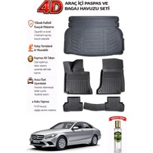 Mercedes W205 2018 Model Araca Özel Kokusuz Paspas Takımı + Rampalı Bagaj Havuzu