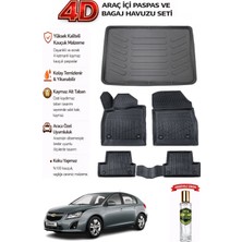 Chevrolet Cruze Hatcback 2009 Model Araca Özel Kokusuz Paspas Takımı + Bagaj Havuzu