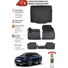 Citroen C4 x Elektrikli 2023 Model Araca Özel Kokusuz Paspas Takımı + Bagaj Havuzu