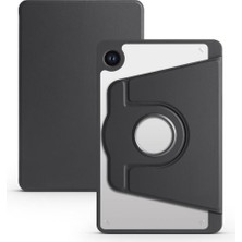 Maks Technology Galaxy Tab A9 Kılıf Uyumlu ​mkst Termik Kalem Bölmeli Dönebilen Standlı Kılıf-Siyah