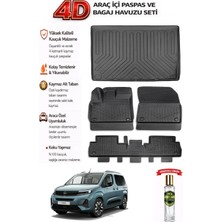 Opel Combo 2021 Model Araca Özel Kokusuz Paspas Takımı +Demirsiz Bagaj Havuzu