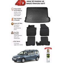 Dacia Logan Mcv 2004 Model Araca Özel Kokusuz Paspas Takımı + Bagaj Havuzu