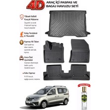 Renault Express Camlıvan 2025 Model Araca Özel Kokusuz Paspas Takımı + Bagaj Havuzu