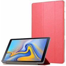 Maks Technology Galaxy Tab A T590  Uyumlu ​mkst Smart Cover Standlı 1-1 Kılıf-Kırmızı