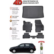 Volkswagen Golf 4 1998 Model Araca Özel Kokusuz Paspas Takımı + Bagaj Havuzu