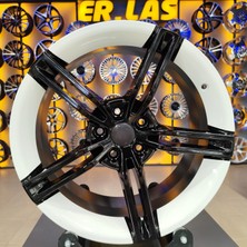 Truva Jant 2 Adet TRUVA-1186 9.5*21 5*130 ET60 71.6 Black/white Jant (Takım)