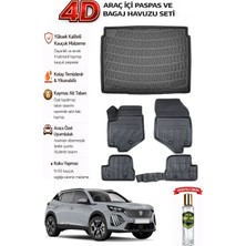 Peugeot 2008 2021 Model Araca Özel Kokusuz Paspas Takımı + Üst Bagaj Havuzu
