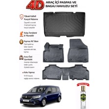 Renault Kango 2022 Model Araca Özel Kokusuz Paspas Takımı + Bagaj Havuzu