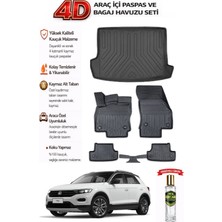 Volkswagen T-Roc 2017 Model Araca Özel Kokusuz Paspas Takımı + Üst Bagaj Havuzu