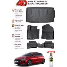 Hyundai I20 Elite Pluse 2021 Model Araca Özel Kokusuz Paspas Takımı + Bagaj Havuzu