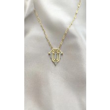 Atalya Accessory Serenay Leyla Kolye Gold Renk Kadın Kolye