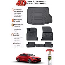 Mercedes Cla 2015 Model Araca Özel Kokusuz Paspas Takımı + Bagaj Havuzu