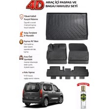 Toyota Proace City 2023 Model Araca Özel Kokusuz Paspas Takımı +Demirli Bagaj Havuzu