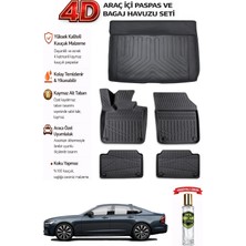 Volvo S90 2023 Model Araca Özel Kokusuz Paspas Takımı + Bagaj Havuzu