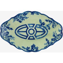 Vista Alegre Meaning Mavi Porselen Servis Tabağı 34 cm