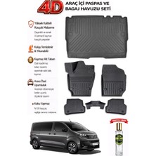 Peugeot Expert Traveller Araca Özel Kokusuz Paspas Takımı + Bagaj Havuzu