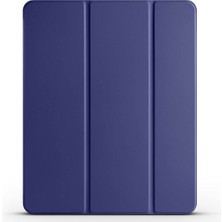 Maks Technology iPad Air 13 2025 M3 ​mkst Smart Cover Kalem Bölmeli Standlı 1-1 Kılıf - Lacivert