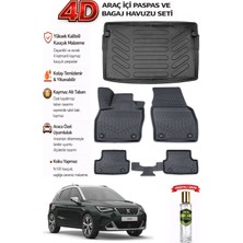 Seat Arona 2024 Model Araca Özel Kokusuz Paspas Takımı + Üst Bagaj Havuzu