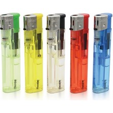 Koko Manyetolu 518 Şeffaf Çakmak Plastik Uzun Model, 50 Adet