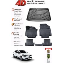 Renault Clio 4 2019 Model Araca Özel Kokusuz Paspas Takımı + Bagaj Havuzu