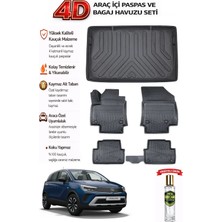 Opel Crossland 2021 Model Araca Özel Kokusuz Paspas Takımı + Üst Bagaj Havuzu