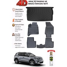 Citroen C3 Aircross Hybrid 2025 Model Araca Özel Kokusuz Paspas Takımı + Üst Bagaj Havuzu