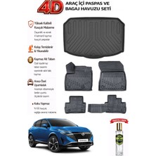 Nissan Qashqai 2024 Model Araca Özel Kokusuz Paspas Takımı +Alt Bagaj Havuzu