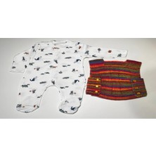 vitvit 0-3 Ay El Örgüsü Kırçıllı Yelek ile Tulum