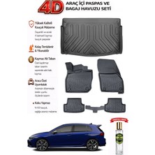 Volkswagen Golf 8 Otomatik 2023 Model Araca Özel Kokusuz Paspas Takımı + Alt Bagaj Havuzu