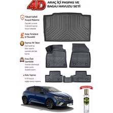 Renault Clio 5 2023 Model Araca Özel Kokusuz Paspas Takımı + Bagaj Havuzu