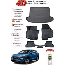 Hyundai Tucson 2015 Model Araca Özel Kokusuz Paspas Takımı + Bagaj Havuzu