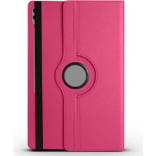 Maks Technology Galaxy Tab S10 Ultra ​mkst Dönebilen Standlı Kılıf - Pembe Koyu