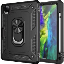 Maks Technology iPad Pro 11 2020 (2.nesil) - Uyumlu Uyumlu ​mkst Tablet Vega Kapak-Siyah