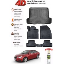 Chevrolet Cruze Sedan 2016 Model Araca Özel Kokusuz Paspas Takımı + Çift Kulak Bagaj Havuzu