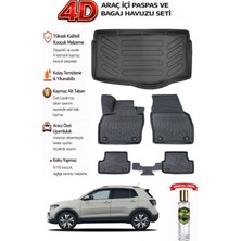 Volkswagen T-Cross 2020 Model Araca Özel Kokusuz Paspas Takımı + Alt Bagaj Havuzu