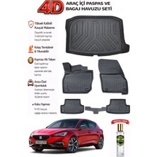 Seat Leon 2023 Model Araca Özel Kokusuz Paspas Takımı + Bagaj Havuzu